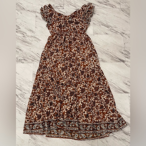 ANTHROPOLOGIE Mirabelle ruffled Maxi Dress - Picture 6 of 7